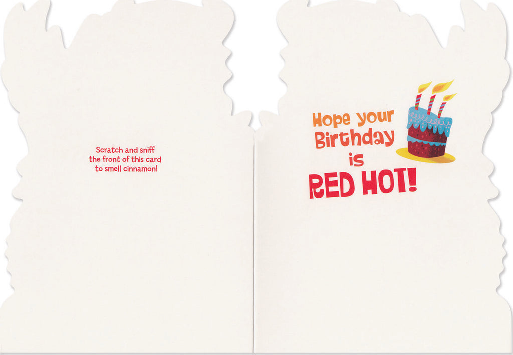 Fire Breathing Dragon Scratch & Sniff Birthday Card