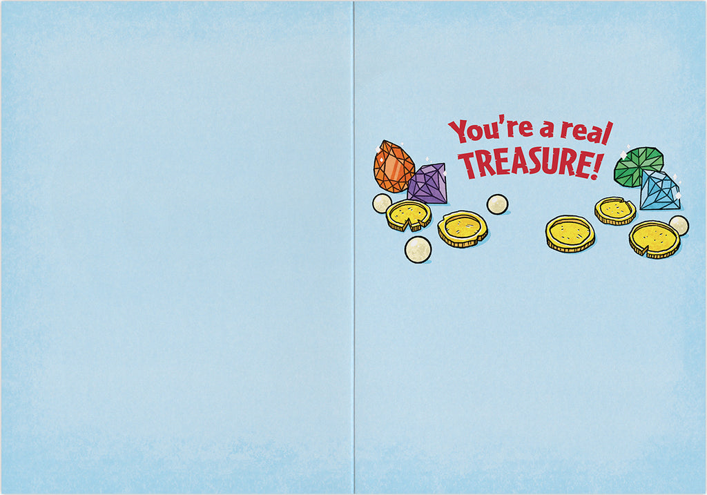 Pirate Jewel Treasure Chest Foil Card