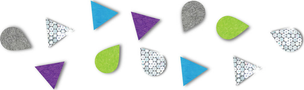 Mermaid Island sparkle mosaic craft kit with foam stickers and underwater scene templates