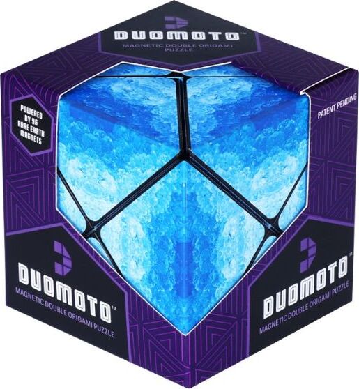 Duomoto Subzero magnetic shape shifting puzzle cube with 96 rare earth magnets that splits into two segments