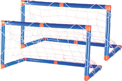 The Hovering Soccer Ball Set - LED hover ball that glides on smooth surfaces with included goals