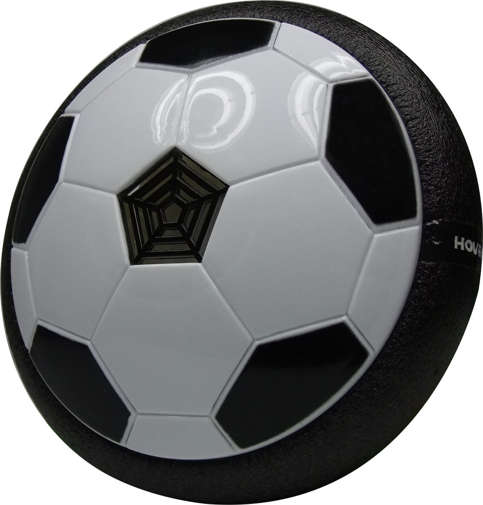 The Hovering Soccer Ball Set - LED hover ball that glides on smooth surfaces with included goals