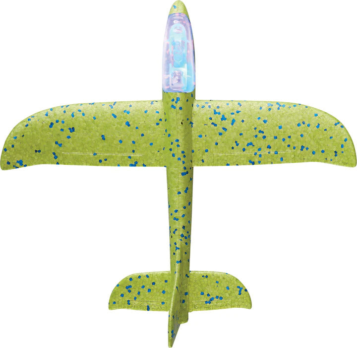 Flying Ace blaster and planes game with foam darts, foam balls, LED planes and target
