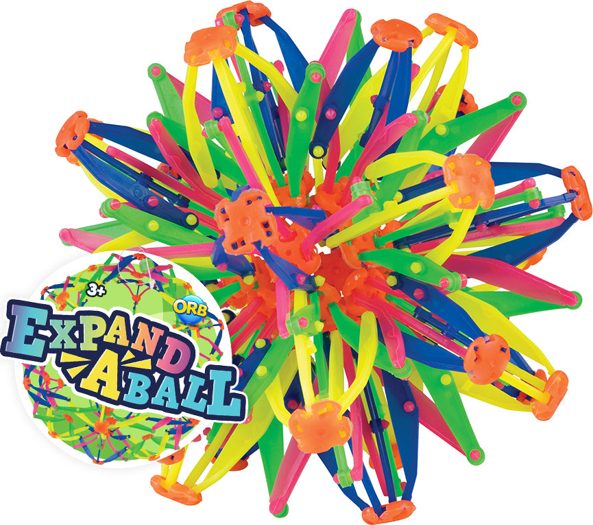 ORB Curiosities Expand-A-Ball Mega in assorted colors for sensory fidget play