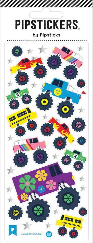 Stickers Wheelie Awesome 3x7 with vehicle and transportation themed designs