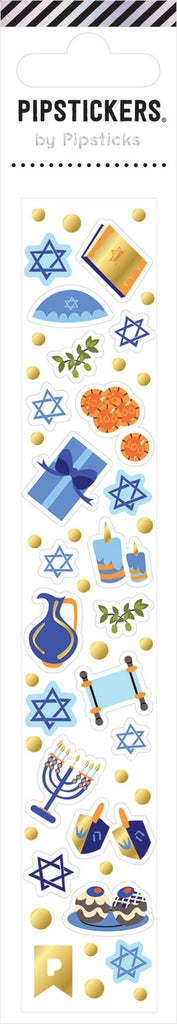 Hanukkah Minis stickers with Jewish holiday and Hanukkah celebration themes