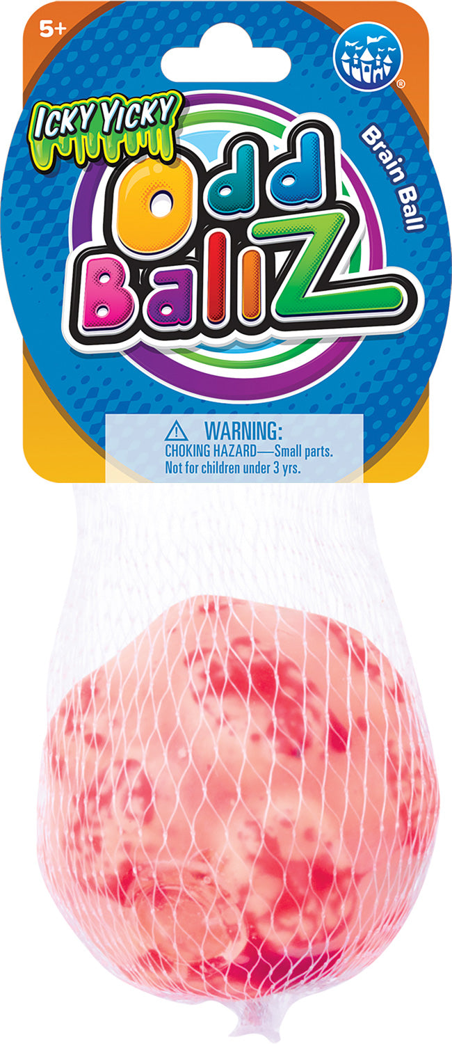 Icky Yicky Brain Balls squishy brain-shaped stress balls with grotesque texture for sensory play