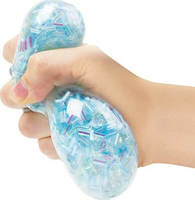 Bingsu Ball assorted colors filled with squishy gel and iridescent beads that reflect light and create crunchy texture