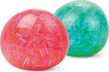 Bingsu Ball assorted colors filled with squishy gel and iridescent beads that reflect light and create crunchy texture