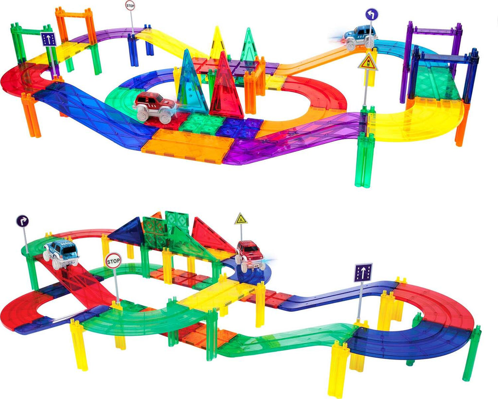 PicassoTiles 50pc Race Track Building Blocks
