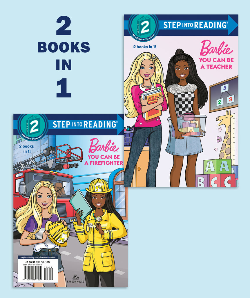 You Can Be a Teacher You Can Be a Firefighter Barbie book featuring career inspiration stories for young readers