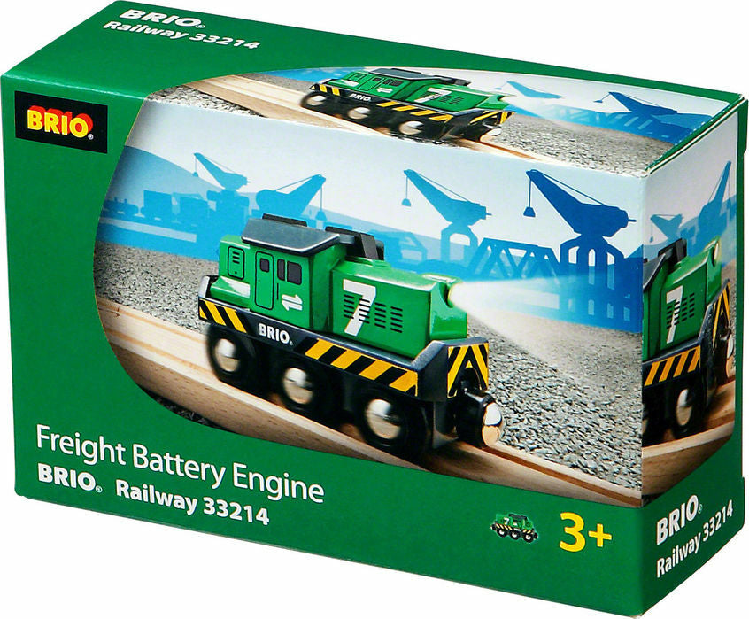 BRIO Freight Battery Engine with battery power for wooden railway freight operations
