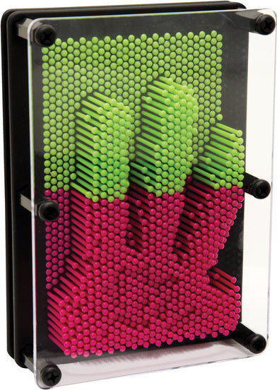 Large Pin Prints by Schylling with over 1,000 pins in assorted colors for creating detailed impressions