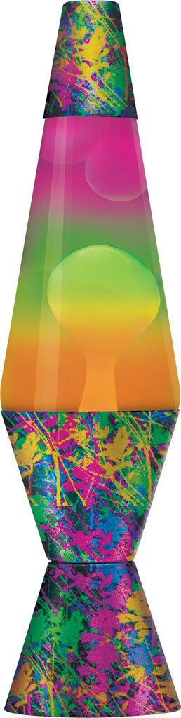 14.5 inch LAVA Lamp with Colormax Painball design in white and tricolor