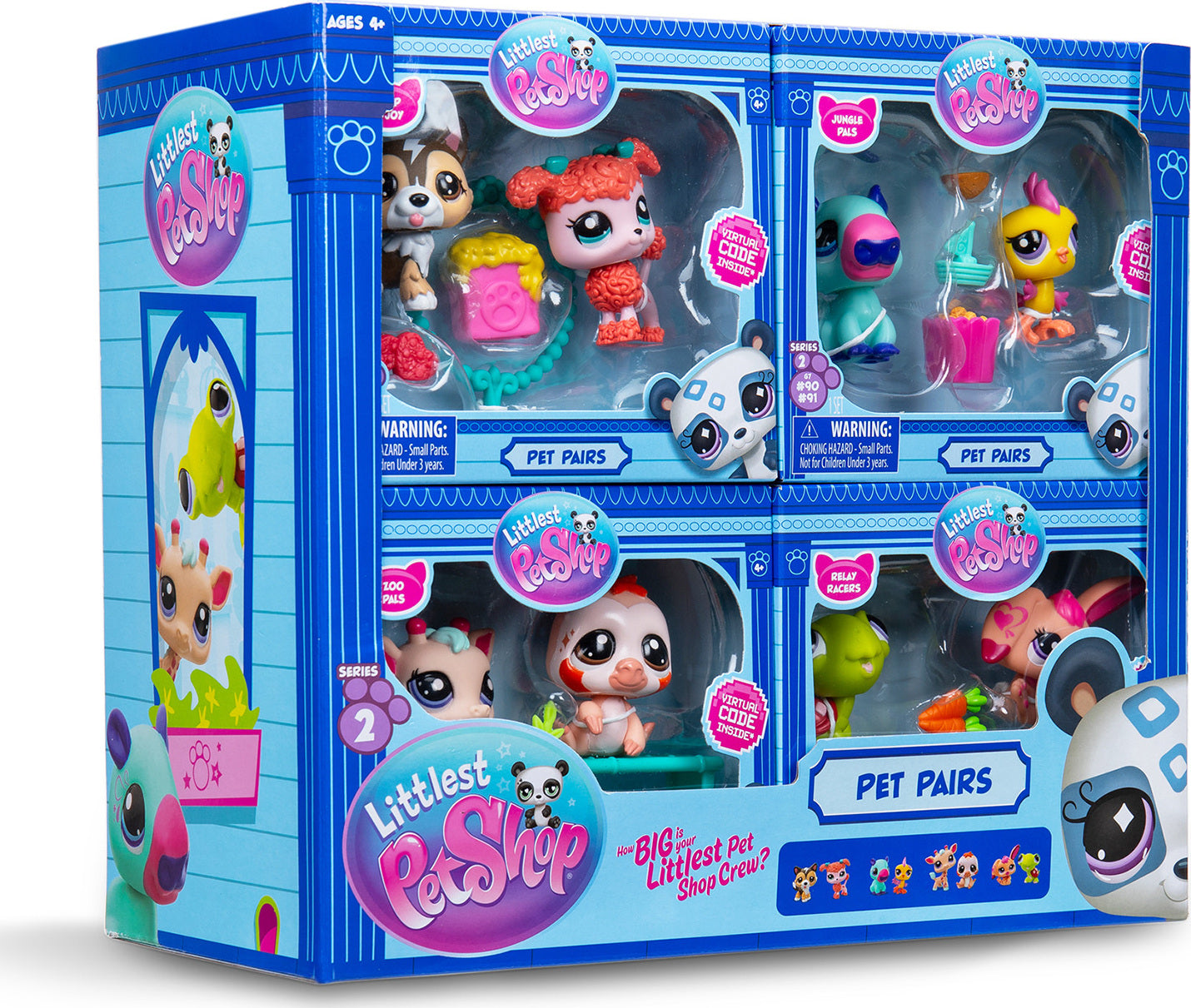 Littlest Pet Shop Pet Pairs assorted collectible duos including Jungle Pals, Zoo Pals, and Relay Racers with accessories