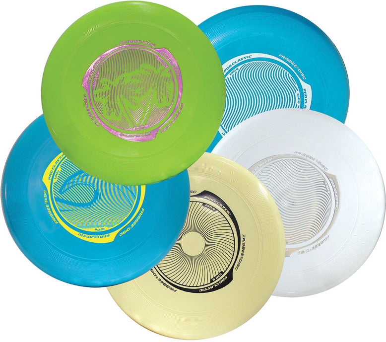 Wham-O Pro Classic Frisbee 130g disc in colorful design for outdoor throwing and catching games