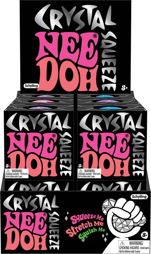 Crystal Nee Doh assorted translucent stress balls with crystal-clear appearance
