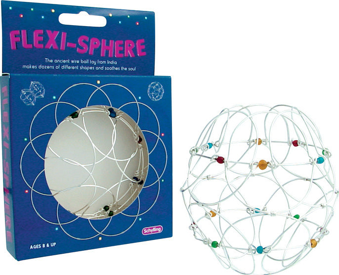 Flexi-sphere flexible geometric puzzle toy that transforms and bends for stress relief and fidget play