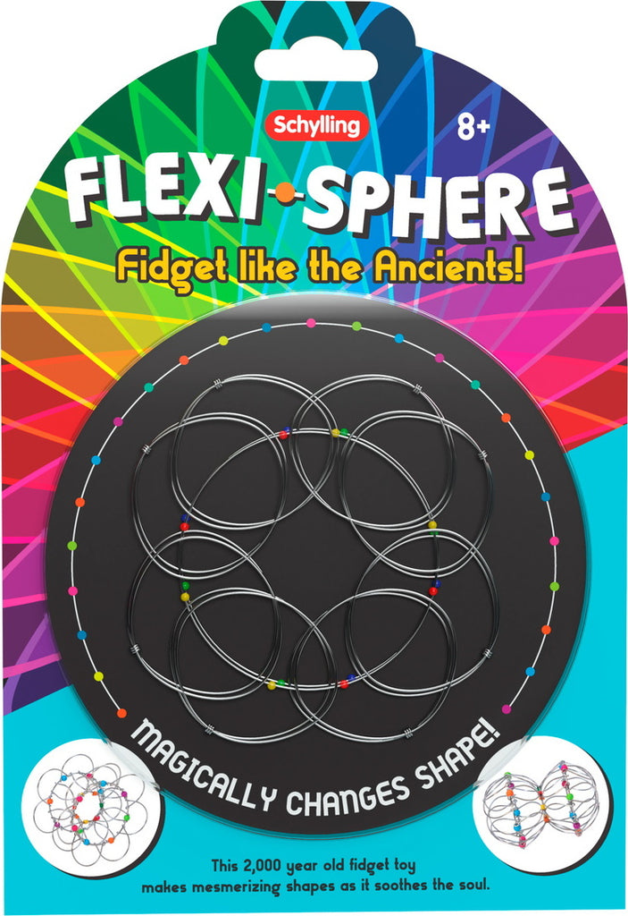 Flexi-sphere flexible geometric puzzle toy that transforms and bends for stress relief and fidget play