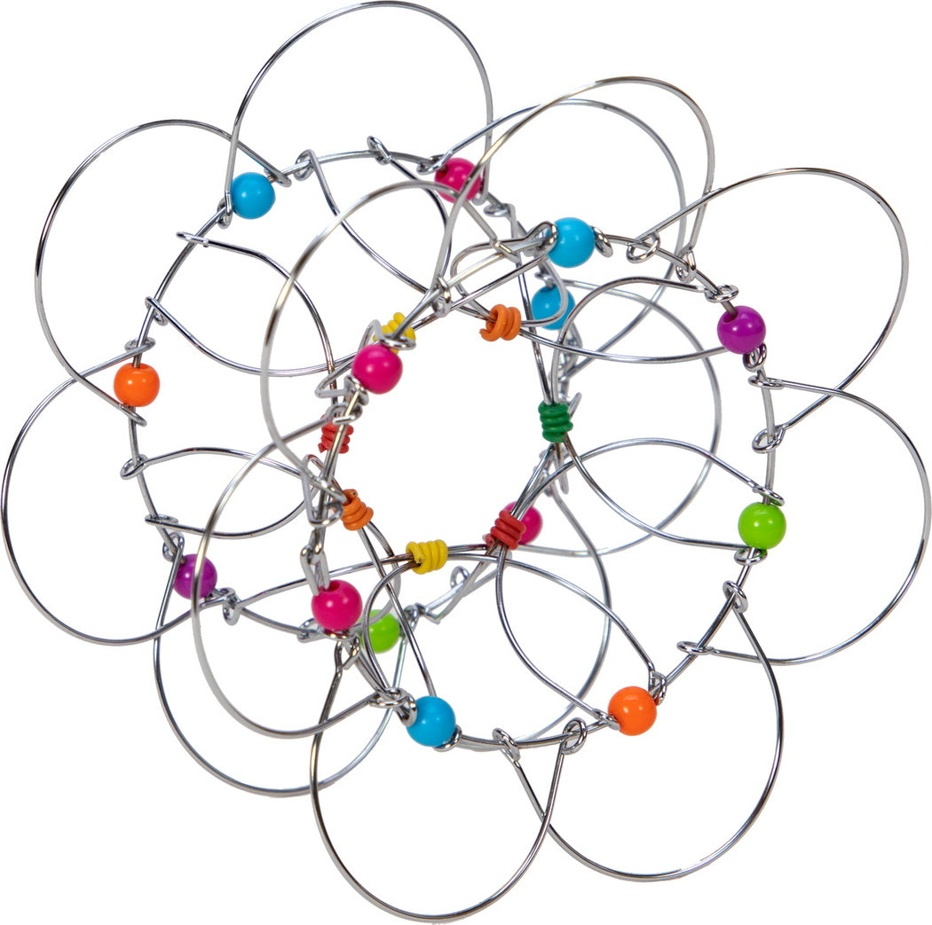 Flexi-sphere flexible geometric puzzle toy that transforms and bends for stress relief and fidget play