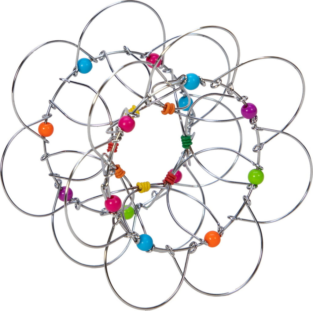 Flexi-sphere flexible geometric puzzle toy that transforms and bends for stress relief and fidget play