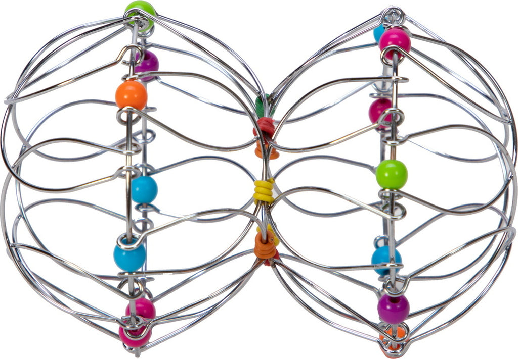 Flexi-sphere flexible geometric puzzle toy that transforms and bends for stress relief and fidget play