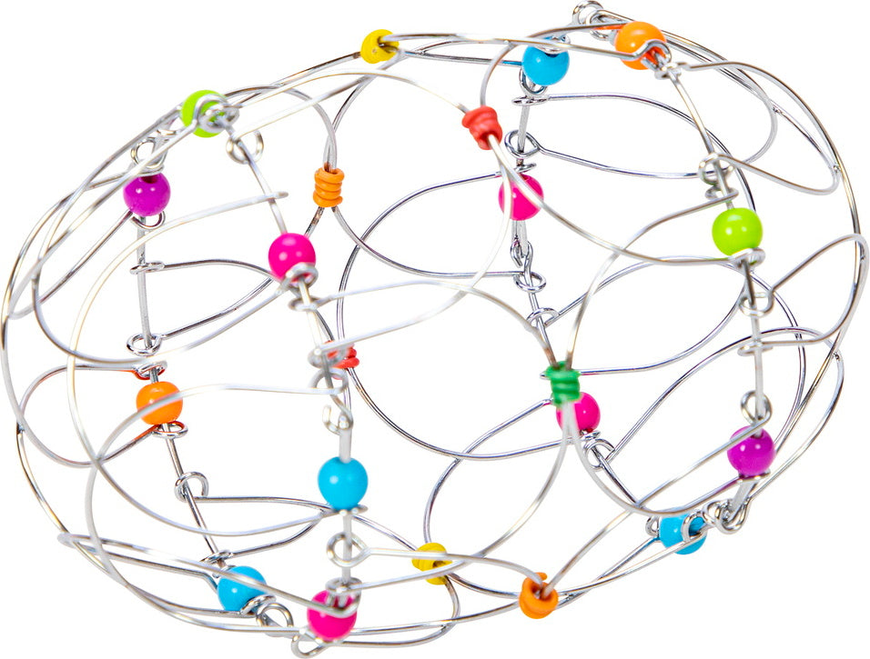 Flexi-sphere flexible geometric puzzle toy that transforms and bends for stress relief and fidget play