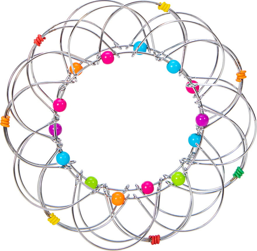 Flexi-sphere flexible geometric puzzle toy that transforms and bends for stress relief and fidget play