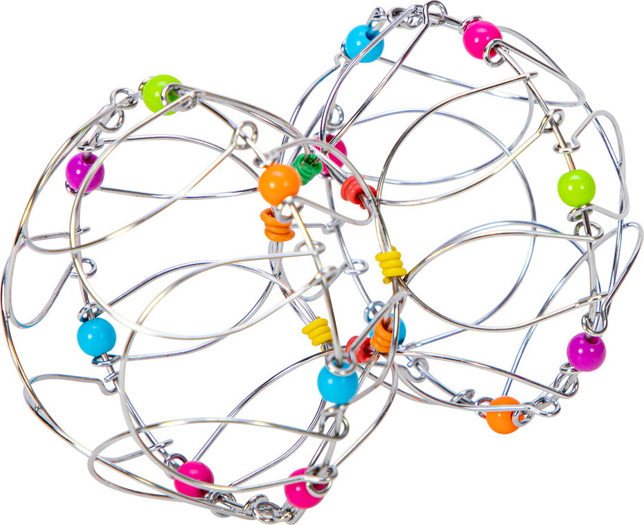 Flexi-sphere flexible geometric puzzle toy that transforms and bends for stress relief and fidget play