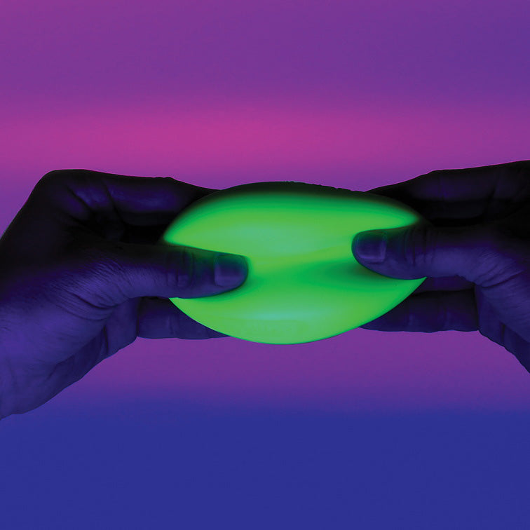 NeeDoh Glow In The Dark stress ball that glows for nighttime fidgeting
