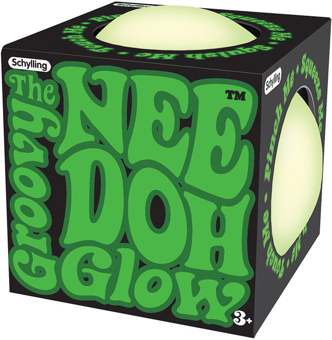 NeeDoh Glow In The Dark stress ball that glows for nighttime fidgeting