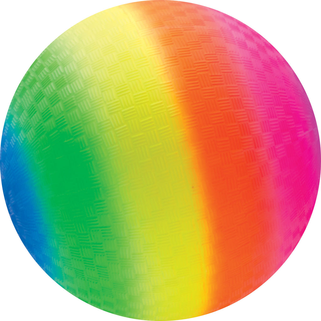 Rainbow Ball colorful playground ball perfect for kickball, dodgeball and outdoor games