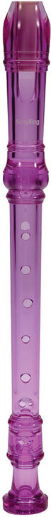 Plastic Recorders in assorted translucent colors with bright sound and cleaning stick with eye needle included