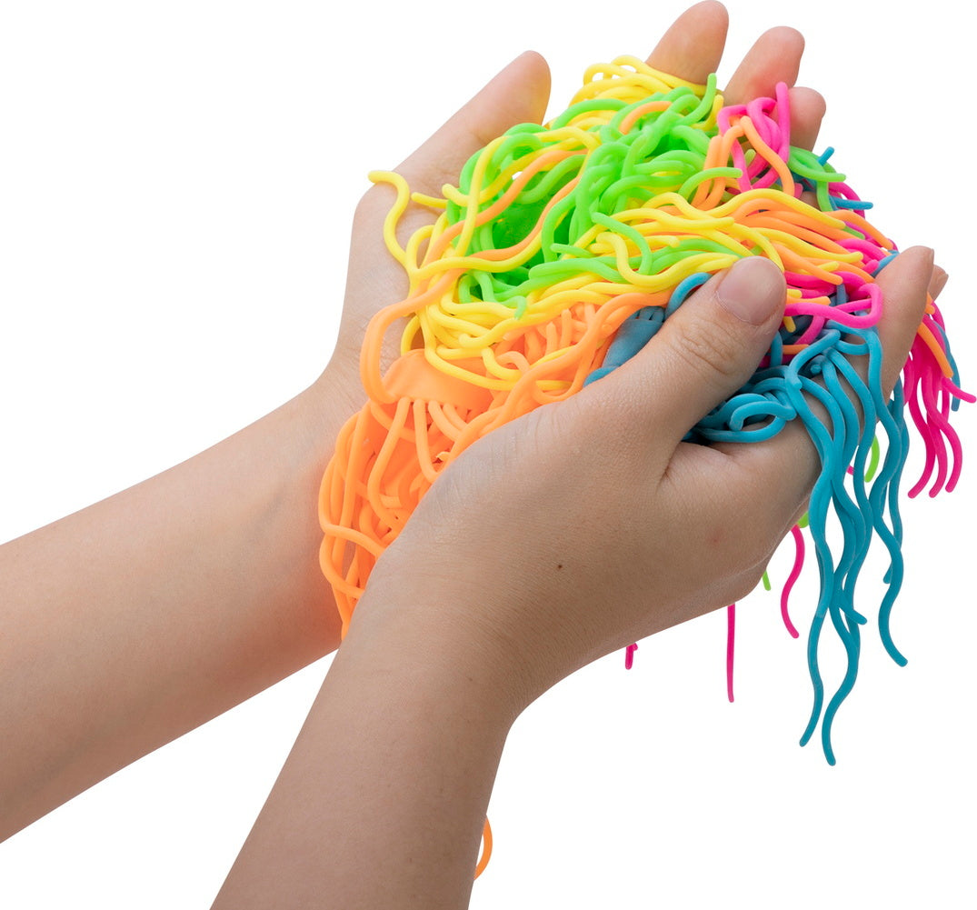 Ramen Noodlies stretchy noodle-shaped fidget toys inspired by ramen noodles