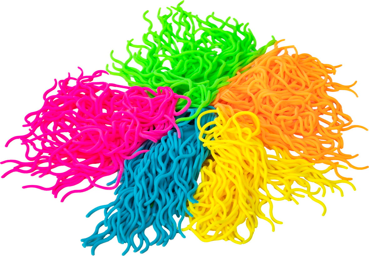 Ramen Noodlies stretchy noodle-shaped fidget toys inspired by ramen noodles