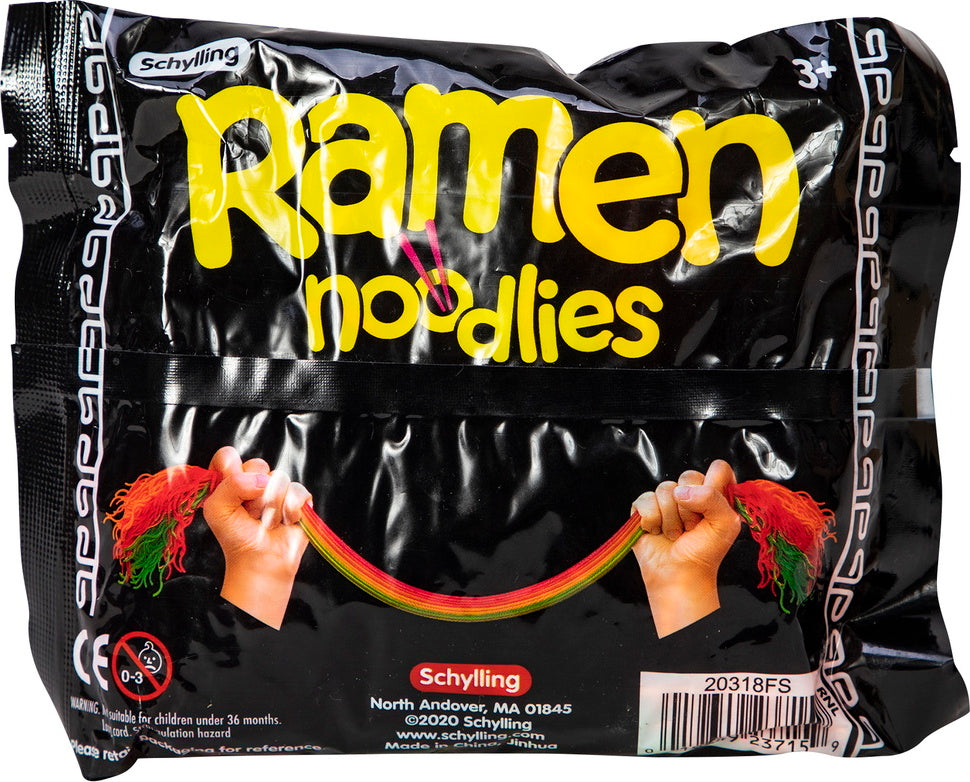Ramen Noodlies stretchy noodle-shaped fidget toys inspired by ramen noodles