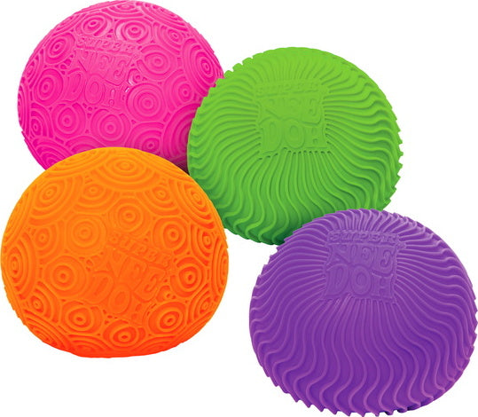 Ripples Super Nee Doh assorted colors squishy fidget toy with textured ripple surface for stress relief and sensory play