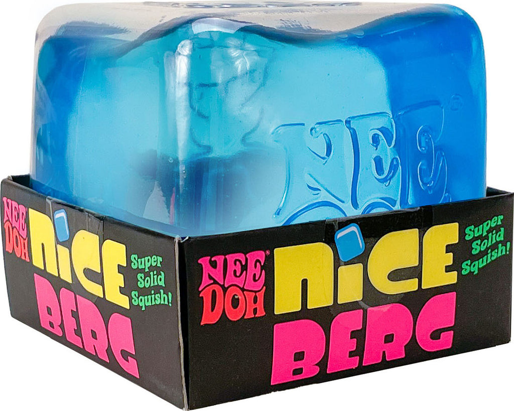 NeeDoh Nice Berg iceberg-shaped stress ball with unique textured surface