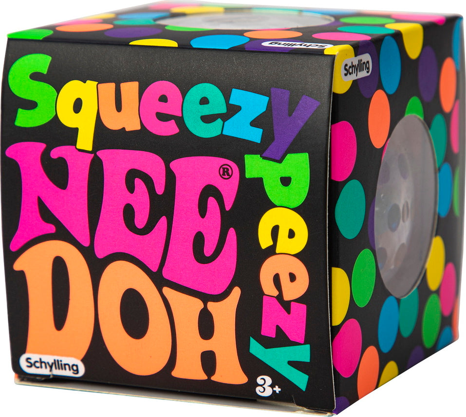 NeeDoh Squeezy Peezy soft squishy stress ball for gentle fidgeting and relaxation