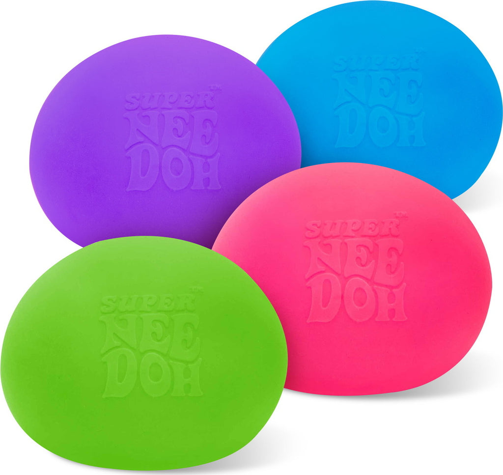 NeeDoh Super NeeDoh oversized stress balls in assorted colors for maximum squeezing