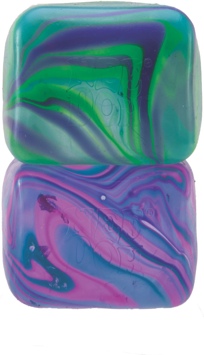 Nee-Doh Nice Cube Swirl assorted cube-shaped stress balls with swirl patterns
