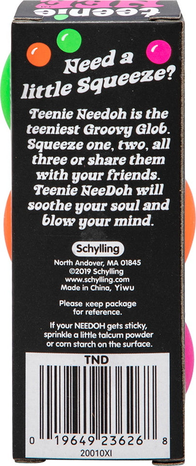 NeeDoh Teenie Nee Doh assorted mini stress balls for pocket-sized fidgeting