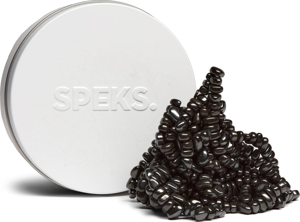 Crags White magnetic building blocks in clean white finish for construction play