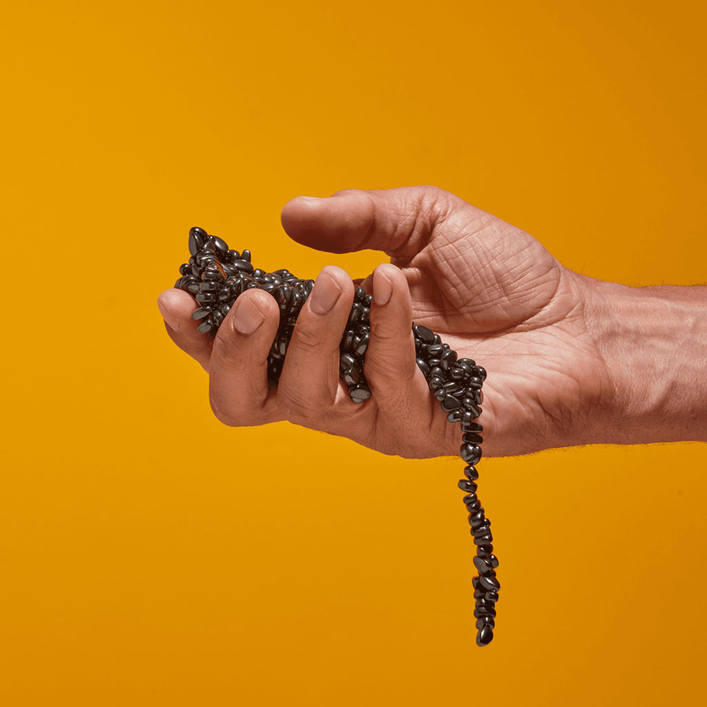 Crags White magnetic building blocks in clean white finish for construction play