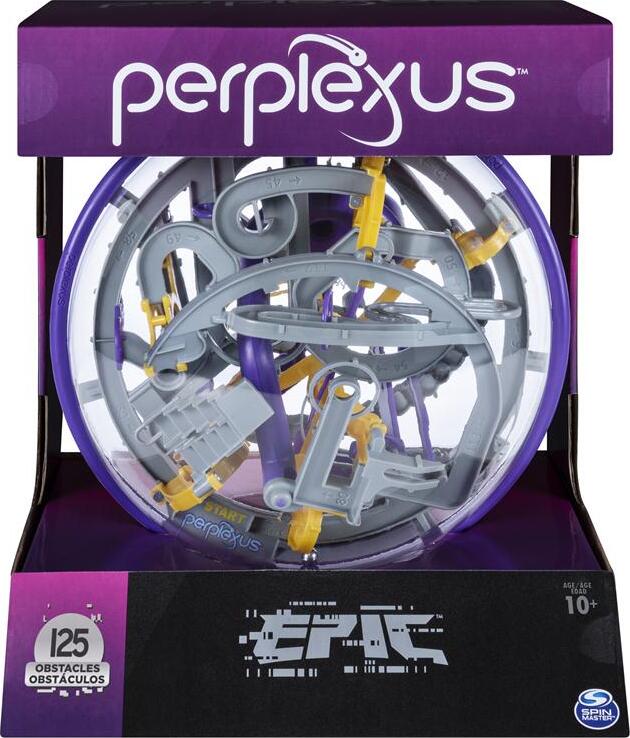 Perplexus Epic 3D Maze Puzzle Ball – 125 Obstacles Game for Ages 8+