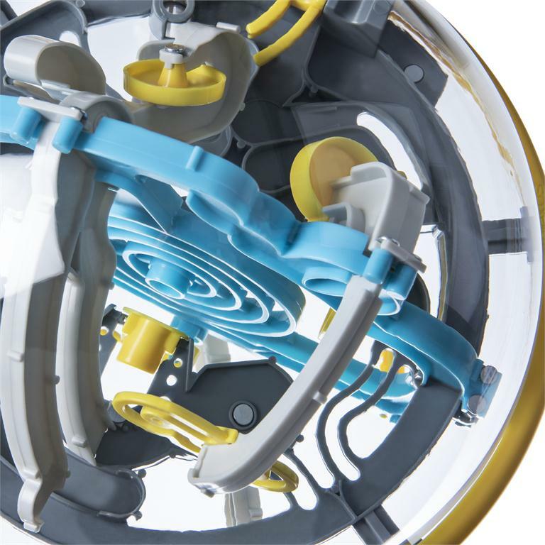 Perplexus Beast 3D maze puzzle sphere with 100 challenging obstacles and numbered track inside transparent ball