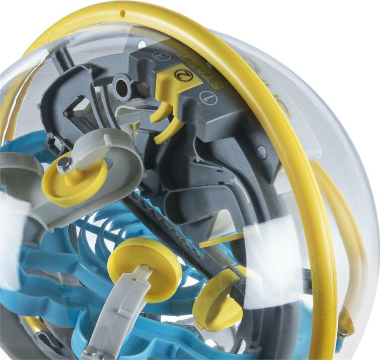 Perplexus Beast 3D maze puzzle sphere with 100 challenging obstacles and numbered track inside transparent ball