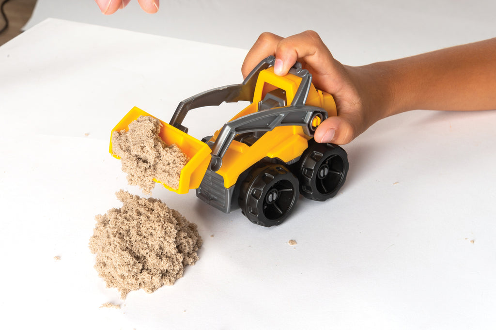 Kinetic Sand Dig & Demolish Playset with 1lb sand and toy truck for construction play