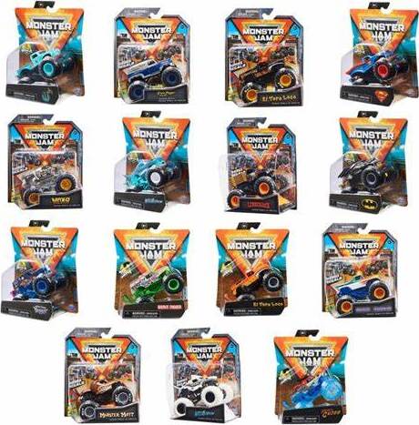 Monster Jam toy vehicle assorted - Spin Master official Monster Jam trucks featuring authentic designs and monster truck action