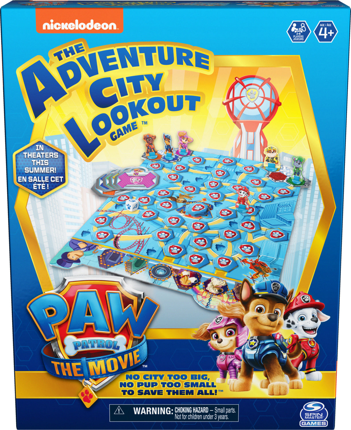 PAW Patrol The Movie, Adventure City Lookout Board game Trivia